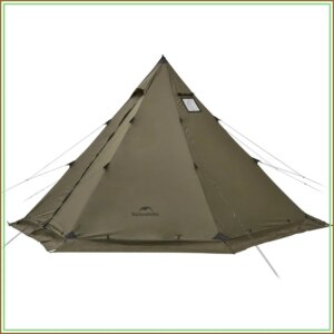 Ranch Fire Teepee Tent with Stove Jack, 4-6 Person Waterproof Windproof 4 Season Hot Tent for Winter Camping