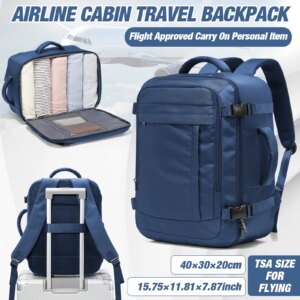 Ryanair Cabin Bags 40x30x20 Underseat Travel Backpack, Men Convenient Outdoor Backpack Business Backpack Storage Laptop Bag