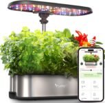 ETPOT LPH-SE Hydroponics Growing System, 12 Pods Smart Herb Garden Kit Indoor, Indoor Garden, APP