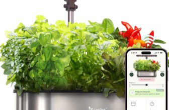 ETPOT LPH-SE Hydroponics Growing System, 12 Pods Smart Herb Garden Kit Indoor, Indoor Garden, APP