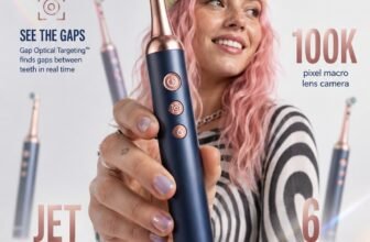 Dyson CameraJet The only toothbrush with a camera and a jet, to target the gaps and remove plaque between your teeth