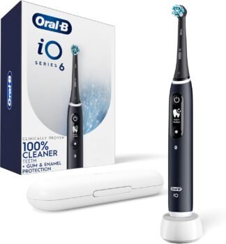 Oral-B iO Series 6 Electric Toothbrush with (1) Brush Head, Black Lava