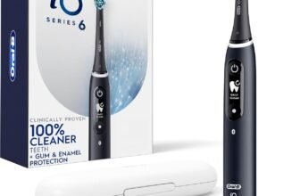 Oral-B iO Series 6 Electric Toothbrush with (1) Brush Head, Black Lava
