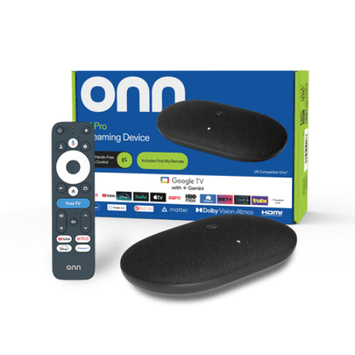 onn 4K Pro Streaming Device with Google TV