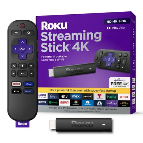 Roku Streaming Stick 4K with Voice Remote