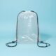 Transparent Drawstring Backpack Waterproof Clear Stadium Bag See-Through Gym Bag Large Capacity Storage Solution for Travel
