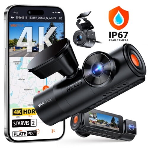 Vantrue N4 Pro 4K Triple Channel Dash Cam